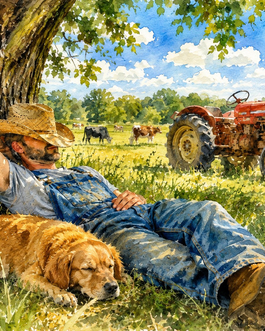 Afternoon Nap in the Pasture