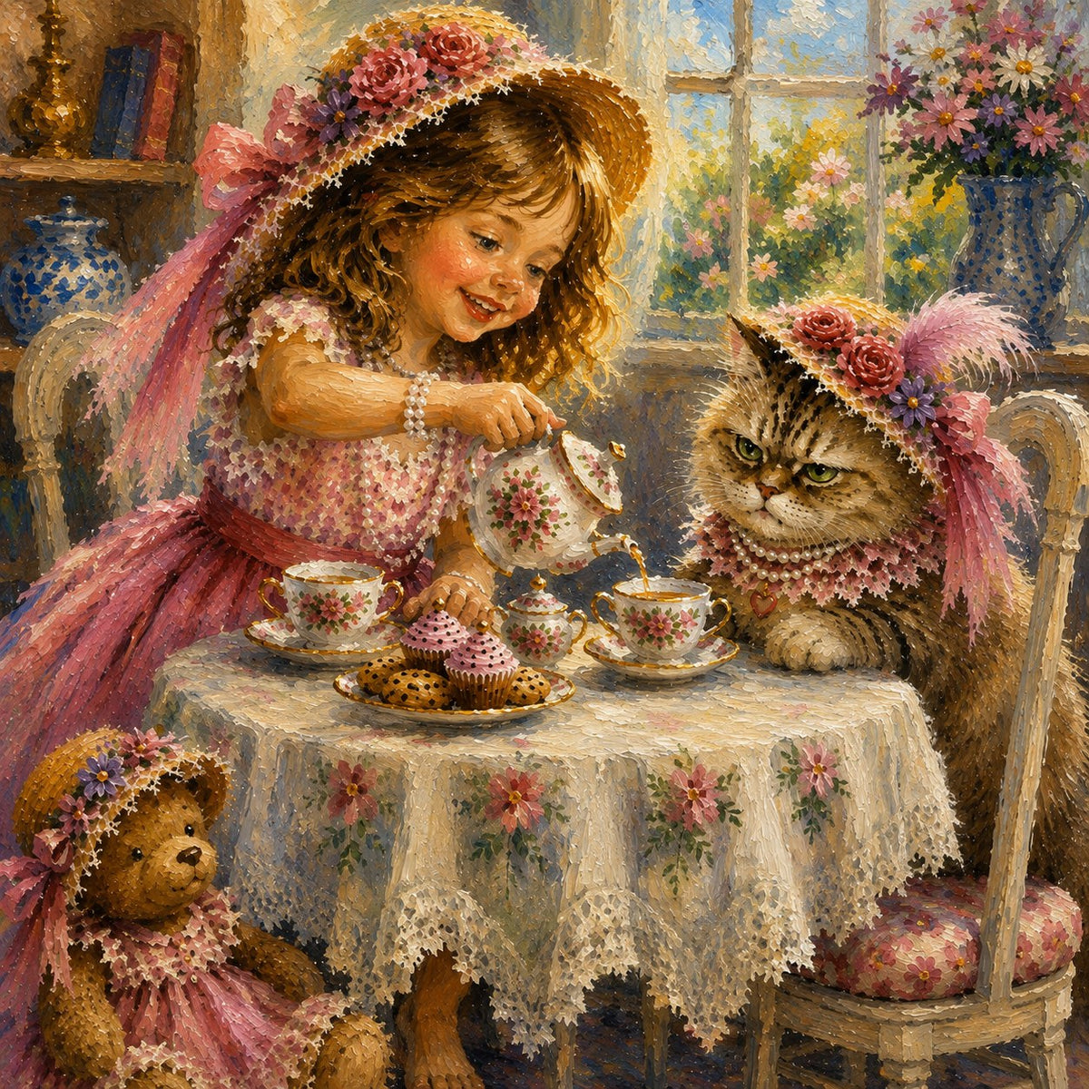 Tea Party with Miss Whiskers