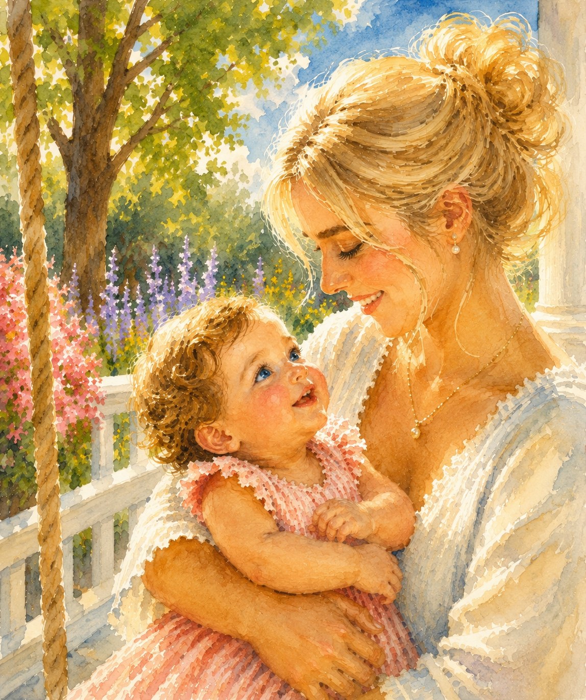 Mother's Arms in Springtime
