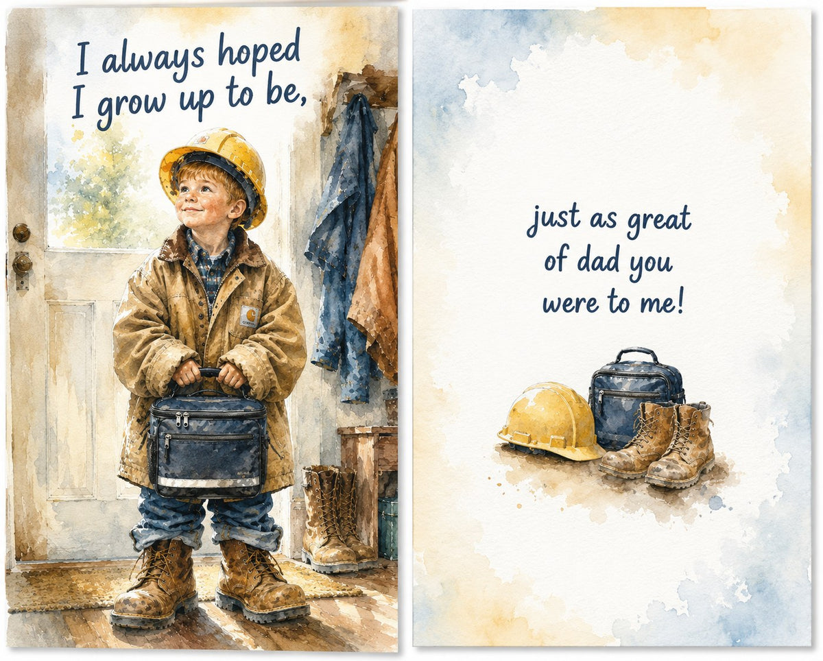 Growing Into Dad's Boots
