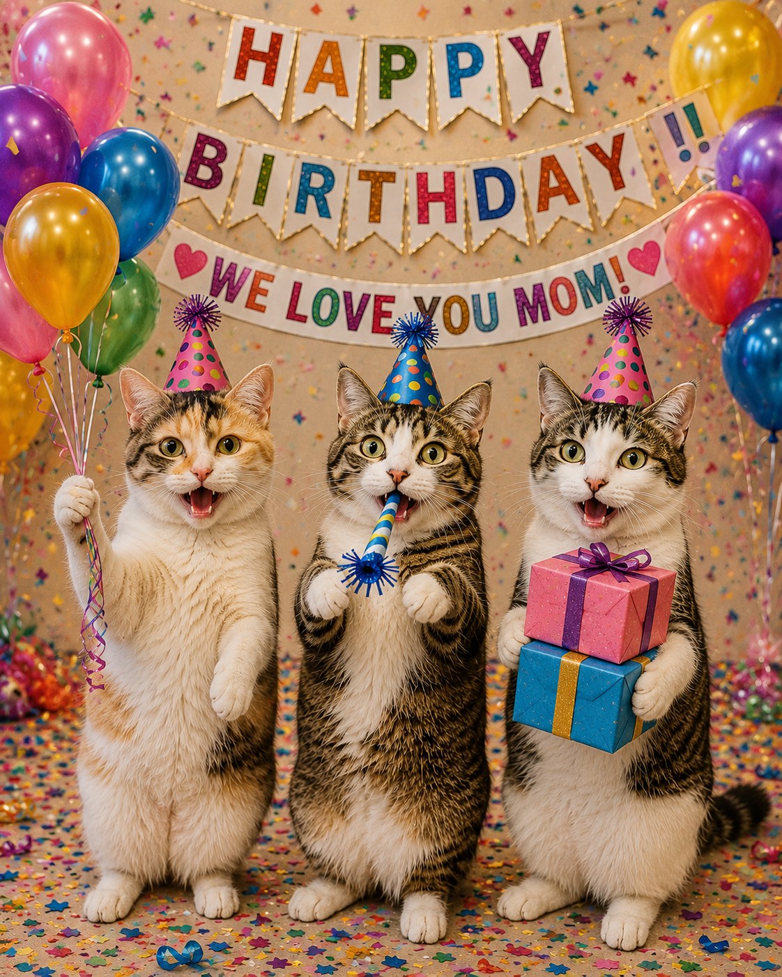 Happy Birthday, We Love You Mom