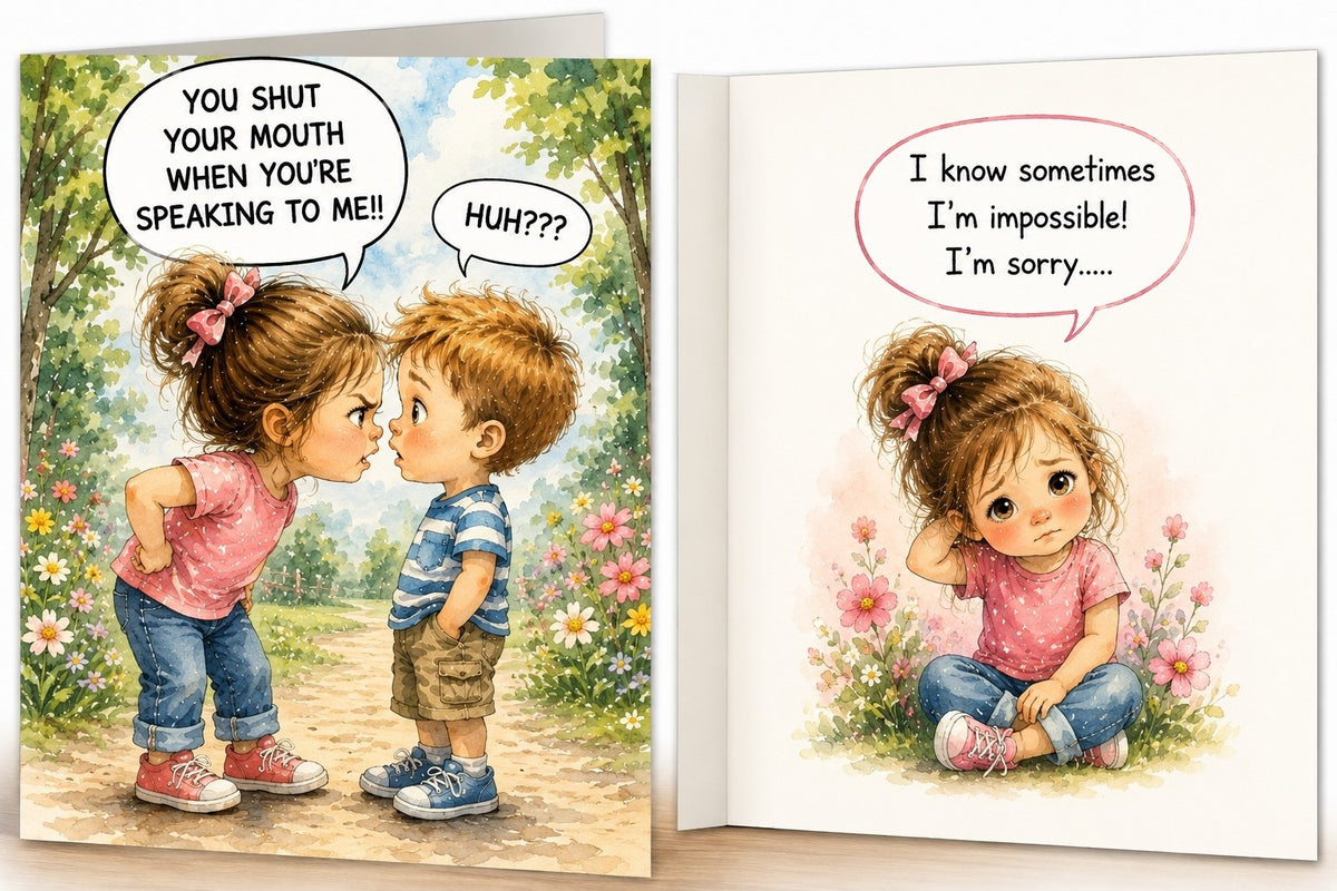 You Shut Your Mouth – Funny Sibling Greeting Card