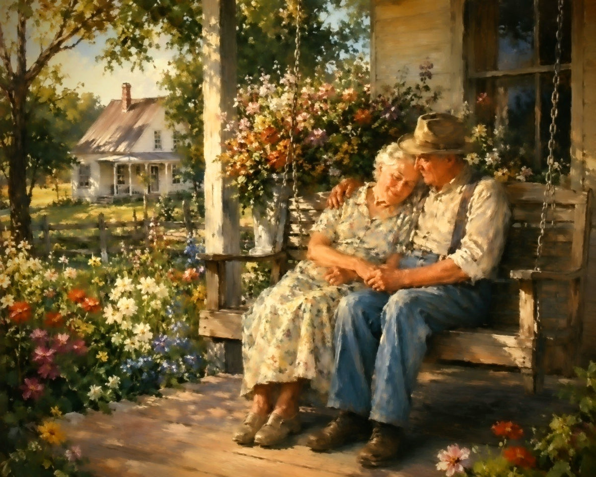 Porch Swing Sweethearts